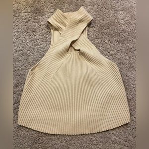 Open front sweater crop top - Cider
